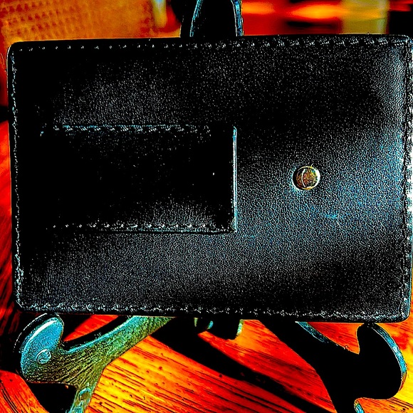 💥💯AuthenticCOACH UnisexBeautiful BlackLeatherMoneyClip&Card CaseGreat Condition. - Picture 5 of 7